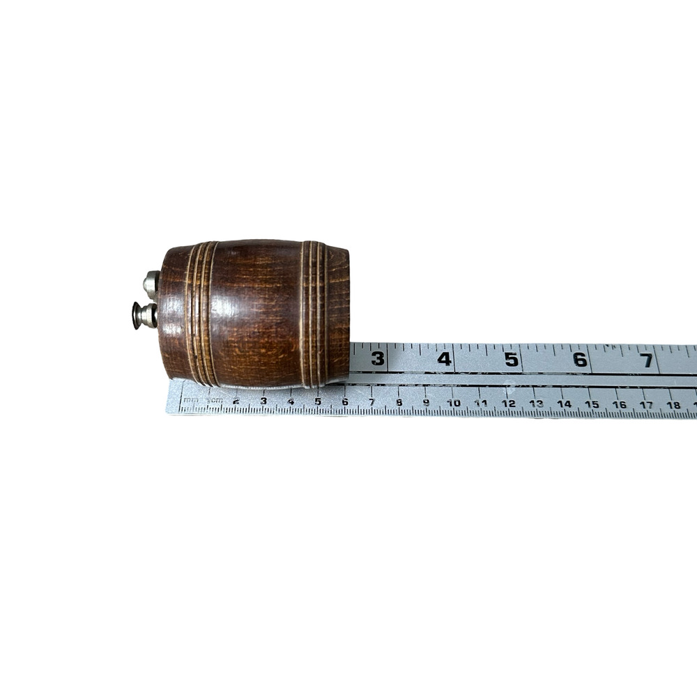 Vintage Marlux Pepper Grinder Wooden Barrel Shaped Mid Century Modern France - Picture 7 of 9
